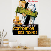 ヴィンテージアドフレアジャックコーヒー ポスター (キッチン)