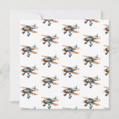 ヴィンテージアドベンチャーが男の赤ちゃんシャワーを開始 サンキューカード (裏面)