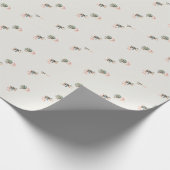 ヴィンテージアドベンチャーが男の赤ちゃんシャワーを開始 ラッピングペーパー (角)