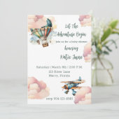 ヴィンテージアドベンチャーが男の赤ちゃんシャワーを開始 招待状 (スタンド正面)