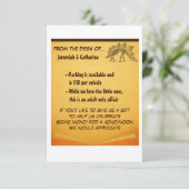 ヴィンテージアドベンチャーウェディングインフォメーションカードv2 招待状 (スタンド正面)