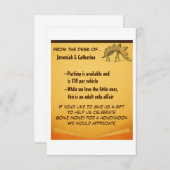 ヴィンテージアドベンチャーウェディングインフォメーションカードv2 招待状 (正面/裏面)