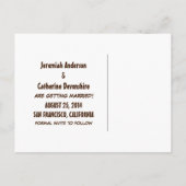 ヴィンテージアドベンチャーウェディング日付ポストカードの保存 案内ポストカード (裏面)