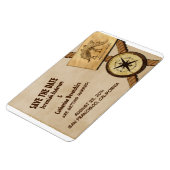 ヴィンテージアドベンチャーウェディング日付磁石を保存 マグネット (左側)