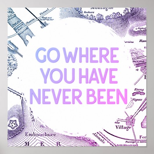 ヴィンテージアドベンチャーエクスプローマップトラベル ポスター (正面)