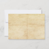 ヴィンテージアドベンチャートラベルウェディングRSVPカード 出欠カード (裏面)