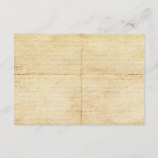 ヴィンテージアドベンチャー結婚トラベル詳細カード エンクロージャーカード (裏面)