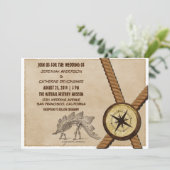 ヴィンテージアドベンチャー結婚式招待状バージョン2 招待状 (スタンド正面)