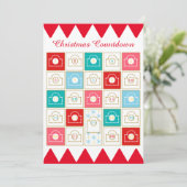 ヴィンテージアドベントカレンダー パーソナライズ シーズンカード (スタンド正面)