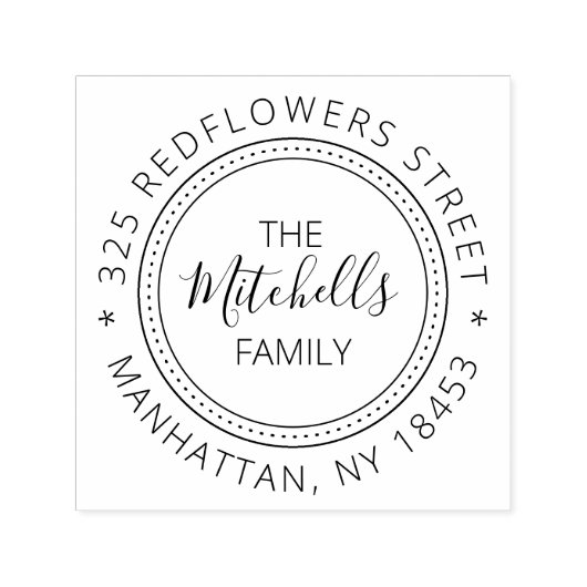 ヴィンテージアドレスのスタンプ セルフインキングスタンプ (デザイン)