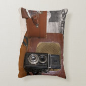 ヴィンテージアナログカメラレコーダー アクセントクッション (裏面(縦))