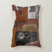 ヴィンテージアナログカメラレコーダー アクセントクッション (正面(垂直))