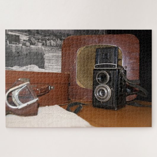 ヴィンテージアナログカメラレコーダー ジグソーパズル (横)
