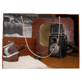 ヴィンテージアナログカメラレコーダー ラージペーパーバッグ (裏面)