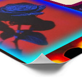 ヴィンテージアナログ膜バラコラージュ ポスター (角)