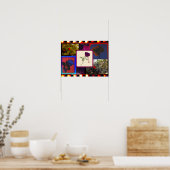 ヴィンテージアナログ膜バラコラージュ ポスター (キッチン)