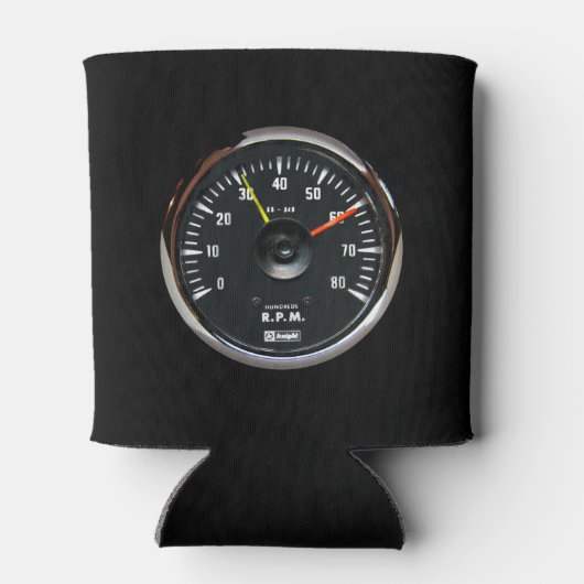 ヴィンテージアナログ自動タコメータクール缶 缶クーラー (裏面)