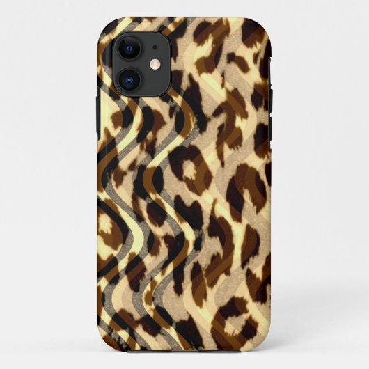 ヴィンテージアニマルプリントヒョウの毛皮の皮 Case-Mate iPhoneケース (裏面)