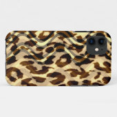 ヴィンテージアニマルプリントヒョウの毛皮の皮 Case-Mate iPhoneケース (裏面(横))