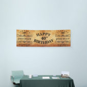 ヴィンテージアニーエイジ誕生日デザイン 横断幕 (トレードショー)