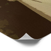 ヴィンテージアニーオークリー油グランジキャンバスプリント ポスター (角)