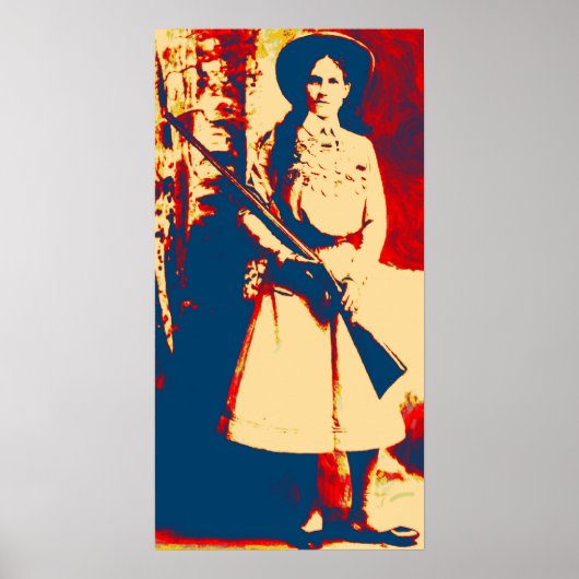 ヴィンテージアニーオークリー油グランジポスター ポスター (正面)