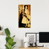 ヴィンテージアニーオークリー油グランジポスター ポスター (ホームオフィス)