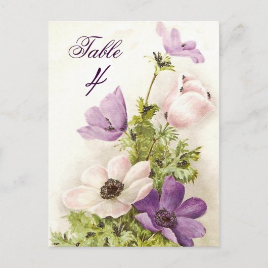ヴィンテージアネモン ポストカード (正面)