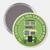 ヴィンテージアバディーンダブルデッカーバスマグネット マグネット (正面/裏面)