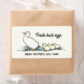 ヴィンテージアヒル生卵カートンラベル ラベル (インサイチュ)