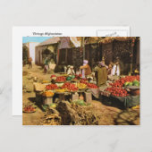 ヴィンテージアフガニスタンのカンダハルの場外市場 ポストカード (正面/裏面)