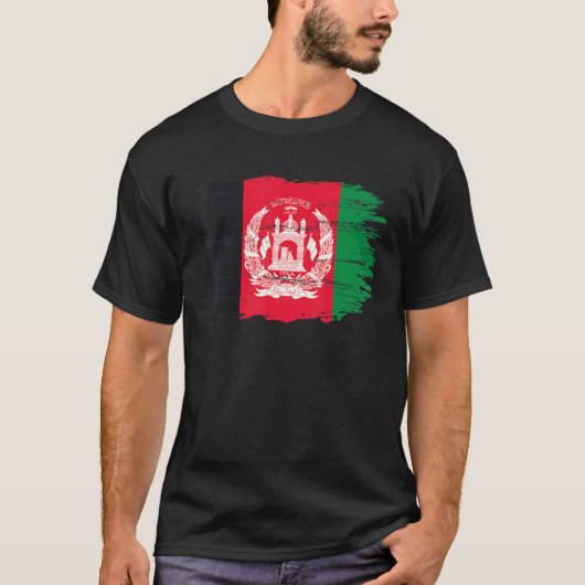ヴィンテージアフガニスタン国旗 Tシャツ (正面)