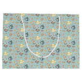 ヴィンテージアフタヌーンティー&バラパタン・オン・アクア ラージペーパーバッグ (裏面)