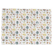 ヴィンテージアフタヌーンティー&バラパターンの白 ラージペーパーバッグ (裏面)