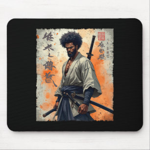 ヴィンテージアフリカの侍アフロ・アメリカの武士道戦争 マウスパッド