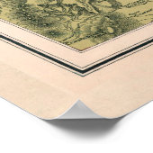 ヴィンテージアフリカの商業出荷経路マップ ポスター (角)