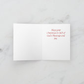 ヴィンテージアフリカアンジェルクリスマスカード シーズンカード (内部)