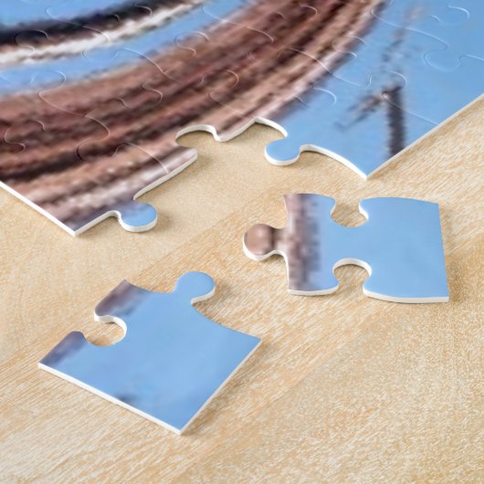 ヴィンテージアフリカサファリハクナマタタギフトスカイカラー ジグソーパズル (側面)