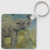 ヴィンテージアフリカゾウのジャングル、EJ Detmold キーホルダー (裏面)