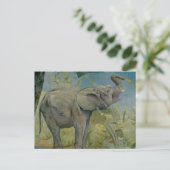 ヴィンテージアフリカゾウのジャングル、EJ Detmold ポストカード (スタンド正面)