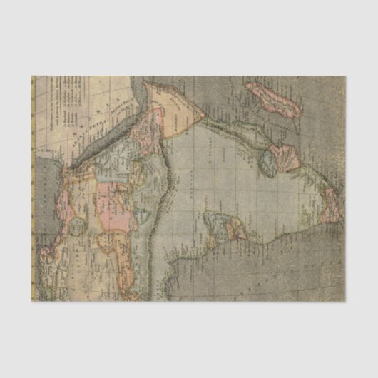 ヴィンテージアフリカマップ 薄葉紙 (正面)