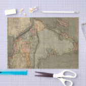 ヴィンテージアフリカマップ 薄葉紙 (クラフト)