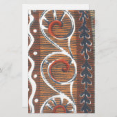 ヴィンテージアフリカンモチーフアートプリント 便箋 (正面/裏面)