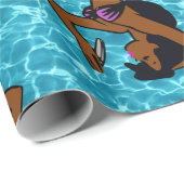 ヴィンテージアフリカ人魚海海 ラッピングペーパー (ロールコーナー)