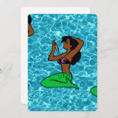 ヴィンテージアフリカ人魚海海 招待状 (正面/裏面)