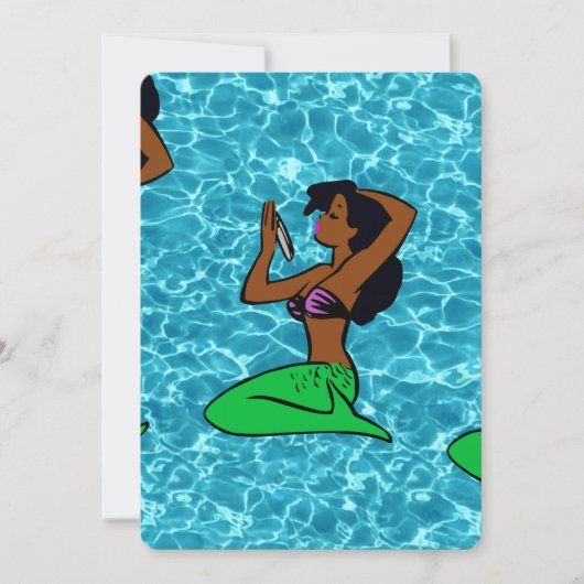 ヴィンテージアフリカ人魚海海 招待状 (正面)