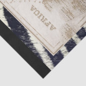 ヴィンテージアフリカ地図エフェメラ・デクページ 薄葉紙 (詳細)