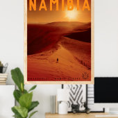 ヴィンテージアフリカ日没旅行ポスター ポスター (ホームオフィス)