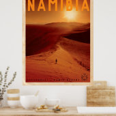 ヴィンテージアフリカ日没旅行ポスター ポスター (キッチン)