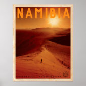 ヴィンテージアフリカ日没旅行ポスター ポスター (正面)